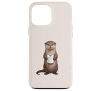 Carcasa para iPhone 13 Pro MAX Linda Nutria sosteniendo Papel higiénico Divertido Humor de baño
