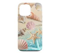 Carcasa para iPhone 13 Pro MAX Linda Playa estética océano Concha Costera Verano mar Tema