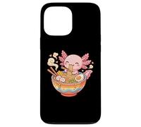 Carcasa para iPhone 13 Pro MAX Lindo Axolotl Come Fideos Ramen, gráfico Kawaii de Axolotl