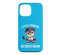 Carcasa para iPhone 13 Pro MAX Lindo pequeño pingüino Grande Hockey sueños Dibujos Animados diseño