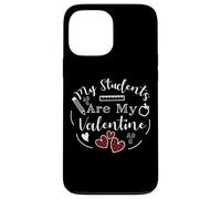 Carcasa para iPhone 13 Pro MAX Lindo Profesor, mis Alumnos me robaron el corazón, Amor, Cita de San Valentín