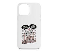 Carcasa para iPhone 13 Pro MAX Lindos triángulos de Amor matemáticas Eres Agudo Y