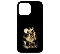 Carcasa para iPhone 13 Pro MAX Llama Aullando En La Luna Meme