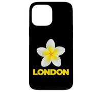 Carcasa para iPhone 13 Pro MAX London Tropical Yellow Frangipani Flower Minimalist City