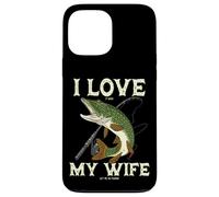 Carcasa para iPhone 13 Pro MAX Lucio de Pesca I Love It Pike When My Wife Let Me Go Fishing