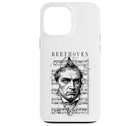 Carcasa para iPhone 13 Pro MAX Ludwig Van Beethoven Partitura Clásica Retrato Vintage