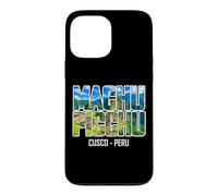 Carcasa para iPhone 13 Pro MAX Machu Picchu Cusco Perú Ruinas Montañas Tipografía Vintage