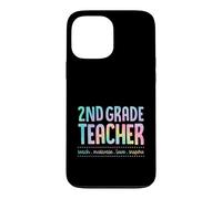 Carcasa para iPhone 13 Pro MAX Maestro de Segundo Grado Enseña Motivar Amor Inspirar Enseñanza Lema