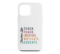 Carcasa para iPhone 13 Pro MAX Maestro Vida Enseñar Inspirar Motivar Educar