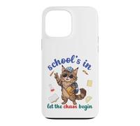 Carcasa para iPhone 13 Pro MAX Maine Coon Cat Regresa a la Escuela Vibra en Let The Chaos Begin