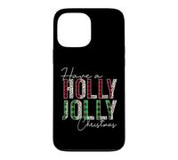 Carcasa para iPhone 13 Pro MAX Manta Have A Holly and Jolly Have a Holly and Jolly Merry Christmas, Leopardo y búfalo