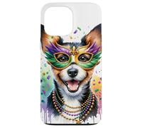 Carcasa para iPhone 13 Pro MAX Mardi Gras Teddy Roosevelt Terrier Perro