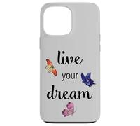 Carcasa para iPhone 13 Pro MAX Mariposas de Acuarela Live Your Dream