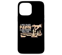 Carcasa para iPhone 13 Pro MAX Más poderoso Que un Rey | Chess Piece Chess Board Chess