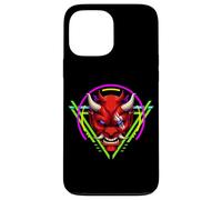 Carcasa para iPhone 13 Pro MAX Máscara De Demonio Oni Japonés De Anime, Guerrero
