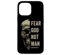 Carcasa para iPhone 13 Pro MAX Matthew 10:2 Fear God Not Man - Christian Faith Bible Gospel
