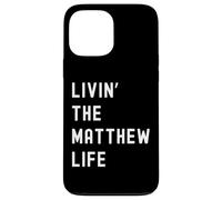 Carcasa para iPhone 13 Pro MAX Matthew viviendo la Vida de Matthew Nombre Divertido