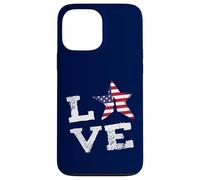 Carcasa para iPhone 13 Pro MAX Me Encanta la Bandera de la Libertad de EE. UU., Que Dice Que es una au Pair Orgullosa Patriota