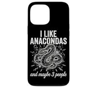Carcasa para iPhone 13 Pro MAX Me Gustan Las anacondas y Tal Vez 3 Personas Herping Zoo