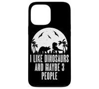 Carcasa para iPhone 13 Pro MAX Me Gustan los Dinosaurios y Tal Vez 3 Personas Dinos T-Rex Lover Primeval