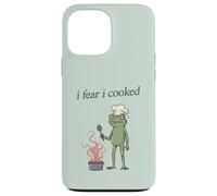 Carcasa para iPhone 13 Pro MAX Me temo Que cociné a Frog Chef Burning Food, Divertido Meme de Weirdcore