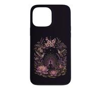Carcasa para iPhone 13 Pro MAX Meditación Lotus Colibrí Floral Mandala Luna Yoga