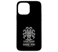 Carcasa para iPhone 13 Pro MAX Medusa Horror Mitología Serpiente Cabello Gorgona Oscuro Femenino
