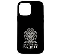 Carcasa para iPhone 13 Pro MAX Medusa Horror Mitología Serpiente Cabello Gorgona Oscuro Femenino
