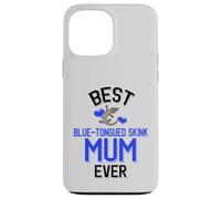Carcasa para iPhone 13 Pro MAX Mejor Reptil Lindo de la Madre eslizante de Lengua Azul