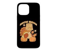 Carcasa para iPhone 13 Pro MAX Meow Meow Divertido Día de Acción de Gracias Pavo Gato Amante Gatito