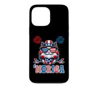 Carcasa para iPhone 13 Pro MAX Merica USA American Flag Patriotic Happy 4th of July Cat