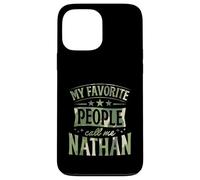 Carcasa para iPhone 13 Pro MAX Mi Gente Favorita me Llama Nathan Nombre Personalizado