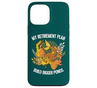 Carcasa para iPhone 13 Pro MAX Mi Plan de jubilación Construir estanques más Grandes Funny Koi Keeper