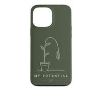 Carcasa para iPhone 13 Pro MAX Mi potencial Planta en Maceta de Flores marchitas sarcástica
