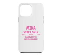 Carcasa para iPhone 13 Pro MAX Mika Personalized Name Funny Cute Custom Mika Name