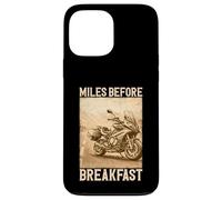 Carcasa para iPhone 13 Pro MAX Miles Before Breakfast Moto Aventura Diseño