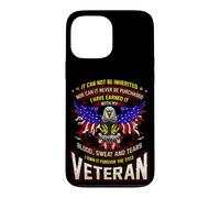 Carcasa para iPhone 13 Pro MAX Militar Veterano Estadounidense Ganado con Sudor de Sangre y lágrimas