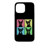 Carcasa para iPhone 13 Pro MAX Miniatura Pinscher Pop Art Funny Dog Lover Photo Booth