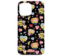 Carcasa para iPhone 13 Pro MAX Minions Valentine Hearts All Over Print