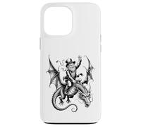 Carcasa para iPhone 13 Pro MAX Mito Legendario del Jinete del dragón del Duende Celta