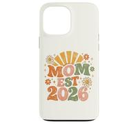 Carcasa para iPhone 13 Pro MAX Mom EST 2026 Groovy Retro Daisy Flower New Mom Mother's Day