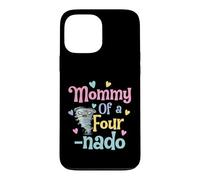 Carcasa para iPhone 13 Pro MAX Mommy of A Fournado Funny Mom 4th Birthday Matching Family
