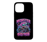 Carcasa para iPhone 13 Pro MAX Monster Sister Shark Truck Funny Pink Sibling