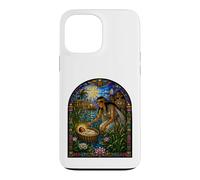 Carcasa para iPhone 13 Pro MAX Mosaico de la Biblia del bebé Moses Nilo Cesta faraón Hija