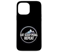 Carcasa para iPhone 13 Pro MAX Mountain Biking Cyclist Eat Sleep Pedal Repeat