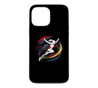 Carcasa para iPhone 13 Pro MAX Mujer Corredor Cruzando Línea De Meta Resumen