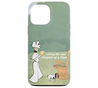 Carcasa para iPhone 13 Pro MAX Mujer y su Perro Amante de los Libros Viviendo la Vida un capítulo a la Vez