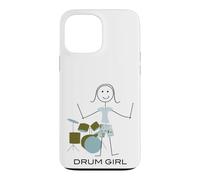 Carcasa para iPhone 13 Pro MAX Mujeres Divertidas Bateristas, Chicas músicas Bateristas