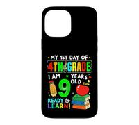 Carcasa para iPhone 13 Pro MAX My 1st Day of 4th Grade Girls Boys First Day of Fourth Grade