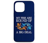 Carcasa para iPhone 13 Pro MAX My Fish Are Koi-nd of A Big Deal Divertido Koi Keeper